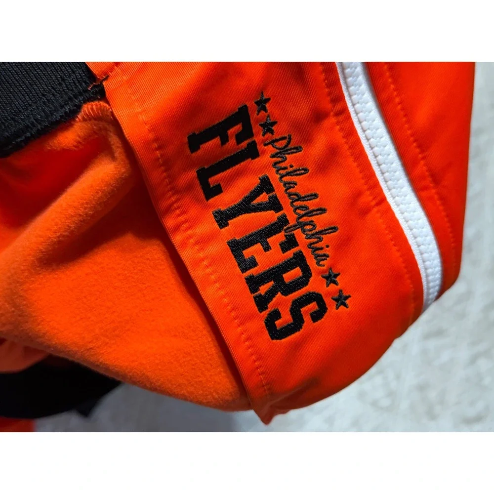 Mitchell & Ness Track Jacket Mens 2XL Orange Philadelphia Flyers NHL Full Zip